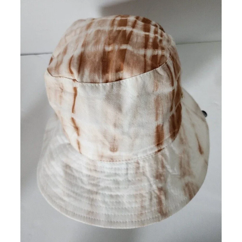 NWT $38 VINCE CAMUTO Tyedye Brown Taupe BUCKET HAT